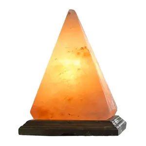 Pirâmide forma de sal personalizada, lâmpada de sal natural de qualidade premium feita sob encomenda, 3-5 kg, lâmpada de sal