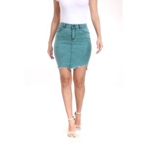Wholesale High Quantity Green Skirts Hot Sale Casual Denim Skirts for Women Fashion Pencil Skirt Women - Product Image 6