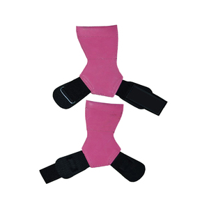 Agarraderas Ajustables de Neopreno para Ejercicios de Dedos y Palma con Correa Roja y Mango Metálico Recto para Entrenamiento Físico - Product Image 3