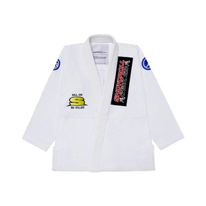Kimono BJJ Shoyoroll blanc, Gi 450 GSM, uniforme de Jiu-Jitsu pour adulte, coupe classique, coton durable, vêtements d'arts martiaux - Product Image 1