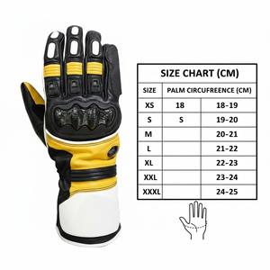 Guantes de moto de dedo completo para protección y seguridad, guantes de motocicleta con diseño de logotipo personalizado. - Product Image 6