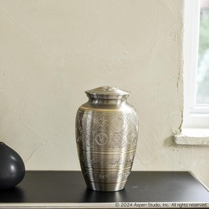 Urna Contemporánea de Aluminio para Cenizas de Adultos, Contenedor Conmemorativo para Cremación con Cierre Seguro y Diseño Elegante - Product Image 3