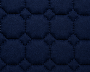 Wholesale Navy Blue Quilted Foam Horse Saddle Pad Dressage <b>Equestrian</b> Riding Shock Absorbing White Rope Trim Breathable Custom - Product Image 4