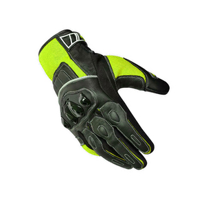 Gants de moto respirants à doigts entiers avec écran tactile et fermeture auto-agrippante, unisexes, en cuir, Pakistan - Product Image 6