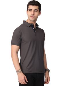 Logotipo bordado personalizado 95% algodón 5% Spandex nuevo diseño Color sólido Polo transpirable hombre Golf uniforme de negocios - Product Image 5