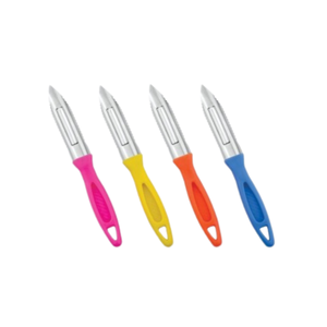 4 Piece Colorful <b>Vegetable</b> Peeler Set Stainless Steel Serrated Blade Carrot Potato <b>Fruit</b> Scraper Multi Pack Kitchen Utensils - Product Image 3