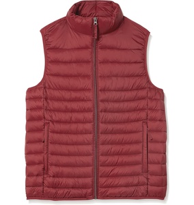 Gilet matelassé décontracté pour homme, très vendu, confortable, respirant, en polyester, pour l'extérieur, avec logo personnalisé, couleur rouge, prix abordable - Product Image 1