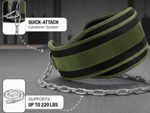 Ceinture de musculation en néoprène de haute qualité avec chaîne en acier robuste pour l'entraînement en salle de sport - Product Image 4