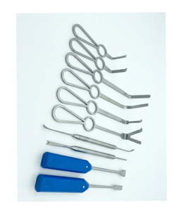 Ensemble de 10 instruments de chirurgie orthognathique réutilisables certifiés CE, kit chirurgical dentaire et maxillo-facial - Product Image 4