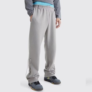 Designer Custom Dept Men's High Quality Gallery Casual Flared <b>Jogger</b> Track Pants Elastic Waistband <b>Stacked</b> Sweatpants for Men - Product Image 1