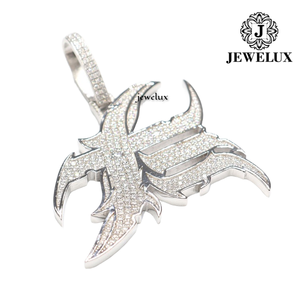 Nouvel Arrivage Breloques Hip Hop Premium entièrement serties de pierres, motif croix, en Argent 925 plaqué Or Rose, design Anniversaire, Bijoux de déclaration, Vente en gros - Product Image 2
