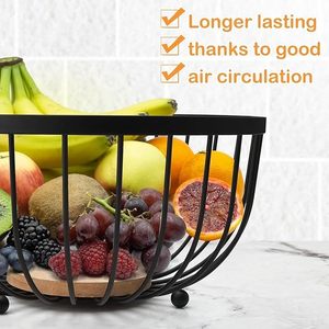 Deep <b>Mesh</b> Iron Eco-friendly Vintage Customizable Heavy Duty Multi-Purpose <b>Storage</b> <b>Basket</b> for Garage <b>Storage</b> - Product Image 2