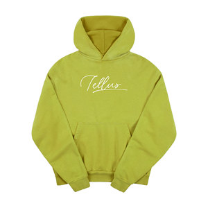 เสื้อฮู้ดผ้าคอตตอน100% สำหรับสตรีทแวร์ผ้าคอตตอนสีพื้นสำหรับฤดูหนาวของ2025 - Product Image 3