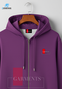 Custom Full Zip Hoodie Manufacturer Premium Cotton Fleece Streetwear Hoodie Supplier OEM Private Label Winter Fashion Hoodie - Product Image 2
