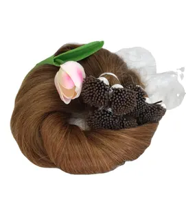 Grosir i-tip murni murni ditambah ekstensi rambut Vendor kutikula setuju asli Vietnam Keratin rambut manusia ekstensi genius weft