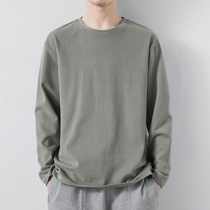 T-shirt décontracté pour homme de haute qualité, personnalisé, unisexe, à épaules tombantes, manches longues, surdimensionné - Product Image 3