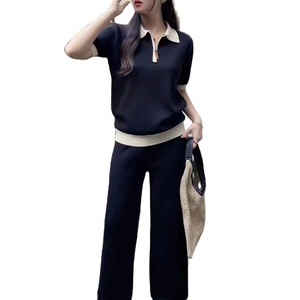 Conjunto de Ropa Urbana de Verano para Mujer 2026, Top Corto sin Mangas con Logotipo Personalizado, Pantalones Cortos de Punto, Estampado Floral, Conjunto de Dos Piezas Sexy para Club o Casual - Product Image 1