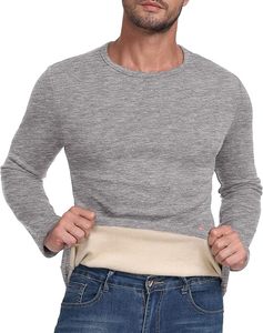 Camisa de Franela para Hombre con Ribete en Contraste, de Lana Merino, Manga Larga, con Botones, Casual, Transpirable, Cuello Alto, Diseño para Invierno - Product Image 3