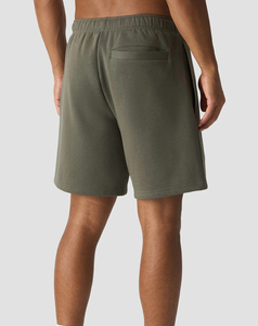 2026 High Performance <b>Men</b> Solid Olive <b>Green</b> Cotton Bermuda <b>Shorts</b> Elastic Waist Casual Style With Pockets Breathable Mid Rise - Product Image 2
