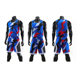 Men's Sublimated Basketball Jersey Set Geometric Print Sleeveless Tank Top <b>Shorts</b> Moisture Wicking Athletic Fit All Seasons - Product Image 6