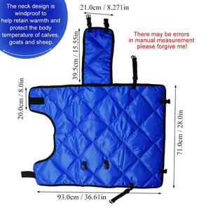 Abrigo Ajustable de Nylon para Terneros, Resistente al Agua y al Viento, Ligero, Acolchado, para Ganado, Manta para Cabritos, Burritos y Potros Recién Nacidos - Product Image 2