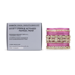 Sparkling Crystal Bracelets & <b>Bangles</b> <b>Set</b> 10575633PK_2.6 for Wedding & Festive Wear - Product Image 2