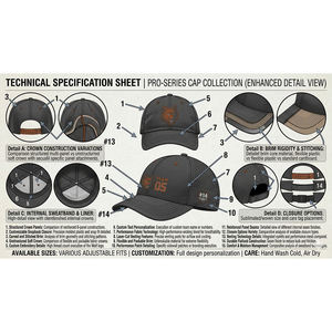 Gorras de Béisbol Tácticas Ajustables con Logotipo Personalizado de la Mejor Calidad, Gorra de Béisbol Moderna con Camuflaje Ajustable de Nuevo Diseño - Product Image 3