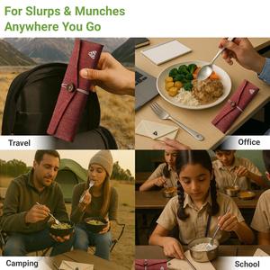 Ensemble de couverts en acier inoxydable écologiques pour réceptions élégantes et usage quotidien à prix de gros - Product Image 4