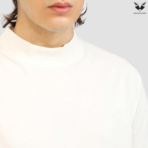 Camiseta de Cuello Alto con Ribete Turquesa, Producto en Oferta, Alta Calidad a Precio Razonable, Camisetas de Cuello Alto para Adultos - Product Image 4