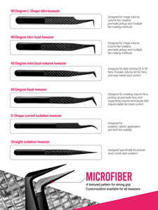 แหนบต่อขนตาปลายแหลม 90 องศา ยี่ห้อ Charmlash Lash Supplies Wholesale บรรจุภัณฑ์แบบกำหนดเอง กล่องขายดีที่สุด กล่องแยกชิ้นส่วนแบบกำหนดเอง - Product Image 4