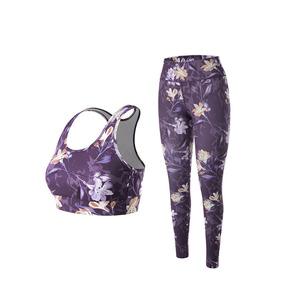 Conjunto de Yoga de Moda para Mujer con Logotipo Personalizado, Sujetador Deportivo, Leggings Largos, Ropa Deportiva Ligera de Secado Rápido - Product Image 3