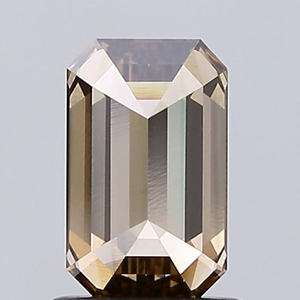 Diamant de laboratoire CVD de 5,00 carats, taille émeraude, couleur brun foncé fantaisie, pureté VVS2, certifié IGI Gemver, pour la fabrication de bagues de fiançailles et de bijoux - Product Image 4