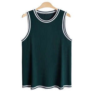 Men's Yellow Sleeveless Tank Top O-Neck Solid Color Casual Breathable Quick Dry Knitted Polyester/Cotton Athletic Wear - Product Image 2