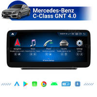 Lecteur DVD de voiture Android 13 AuCar 12.3/10.25'' avec navigation GPS pour Mercedes-Benz Classe C GNT 4.0 2008-2014, autoradio, stéréo de voiture