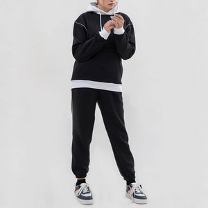 Survêtements élégants pour femmes, style streetwear, à manches longues, en molleton de coton respirant, avec épaules tombantes, pour l'hiver, vente en gros - Product Image 1