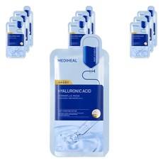 Maschera Viso Mediheal Derma Plus con Acido Ialuronico a Basso Peso Molecolare, Confezione da 10 Pezzi, Idratante, in Tessuto, Scontata - Product Image 1