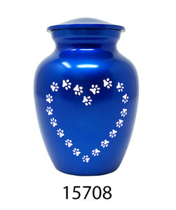 Urne funéraire pour animaux de compagnie en laiton, gravée avec une patte, 7 pouces, pour la commémoration, offrant un design réfléchi et une solution commémorative durable - Product Image 6