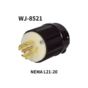 En oferta: Enchufe con Bloqueo WJ-8521 NEMA L21-20P 120/208V de Conexión Segura para Paneles de Distribución Eléctrica - Product Image 1