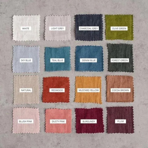 Guardanapo de Linho e Algodão Bege Artesanal com Bainha Enrolada Quadrada Estilo Europeu 60x60cm Lavável para Uso em Restaurantes, Casas e Aviões - Product Image 4