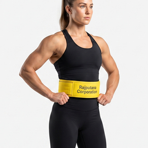 High Quality Neoprene Nylon Gym Belt Powerlifting Bodybuilding Workout Neoprene Belts Waist Support 9MM Neoprene Belt Unisex - Product Image 6