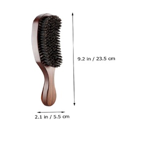CestoMen Meilleure brosse à barbe pour homme, en poils de sanglier et nylon doux mélangés, manche en bois, pour massage, nettoyage et antistatique - Product Image 3