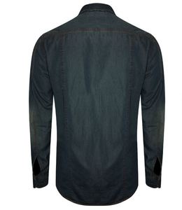 เสื้อเชิ้ตเดนิมผู้ชายผ้าฝ้ายพรีเมียมยี่ห้อ LUXE ATTIRE INDUSTRY ป้องกันรอยยับ ระบายอากาศได้ดี สวมใส่สบาย เหมาะสำหรับทุกวัน - Product Image 3
