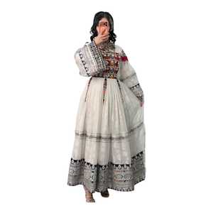 Elegant Afghani <b>Dresses</b> Traditional Embroidered Boho Style Women Casual <b>Dresses</b> Cultural Party Wear Wholesale Factory Supply - Product Image 1