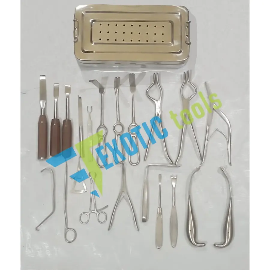 Maxillofacial Surgery Instruments Set 21 Pcs | Maxillofacial Surgery Set with Sterilization Box CE Mark Approved