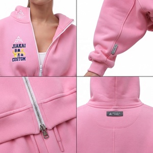 Sudadera Rosa Oversize con Capucha para Mujer, de Forro Polar Liso, Hombros Caídos, Manga Larga, para Invierno - Product Image 4