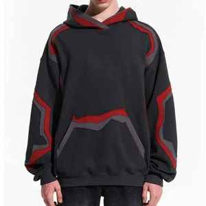 Sudadera con capucha personalizada, holgada, informal, para hombre, marca privada, MOQ bajo, entrega rápida, EE. UU. - Product Image 5