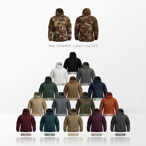 LOW MOQ Custom Material Waterproof Camouflage Hooded Jacket Windproof Outdoor Winter Lightweight Warm <b>Padded</b> Jacket for Men's - Product Image 1