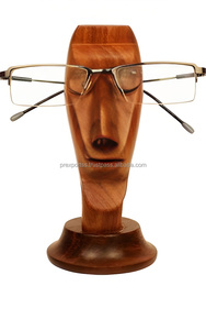 Support à lunettes moderne en bois écologique à 2 fentes pour usage quotidien, portable et robuste, fabriqué en Inde - Product Image 3