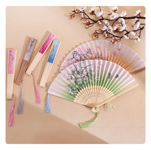 ทันสมัย! พัดไม้ไผ่ทำมือสไตล์ดั้งเดิม-เหมาะสำหรับคอสเพลย์และเต้นรำ - Product Image 5