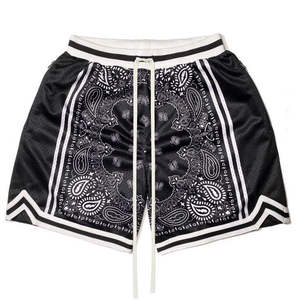 Pantalones Cortos de Baloncesto para Hombre, Diseño Casual de Verano, 100% Poliéster Transpirable, Logotipo Personalizado, 5 Pulgadas, Malla - Product Image 4